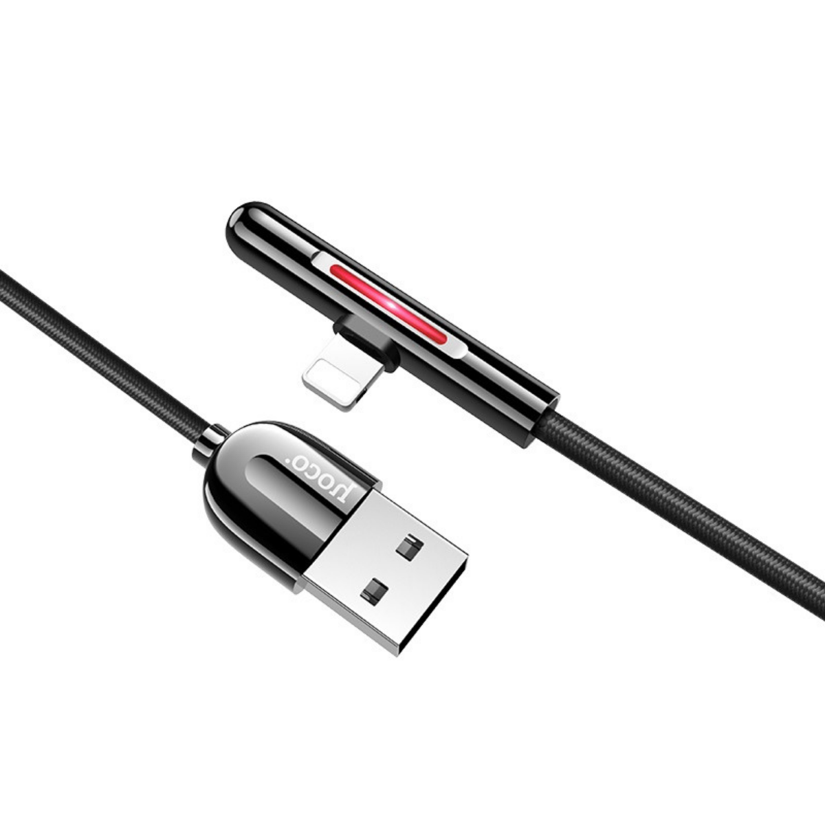 Кабель Hoco U65 Colorful Magic Wand Charging data cable for Lightning Black