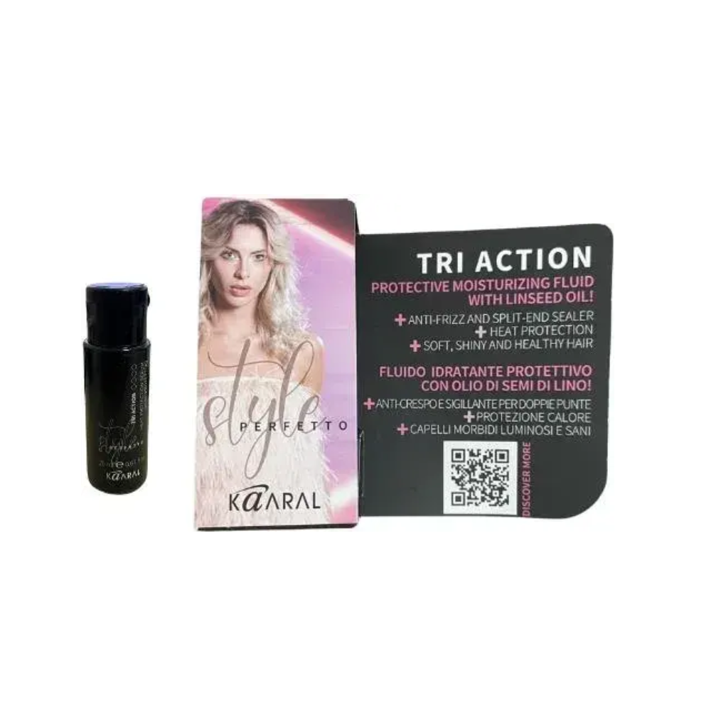 Сироватка для волосся зволожувальна захисна Kaaral Style Perfetto Tri Action Heat Protection Serum 20 мл