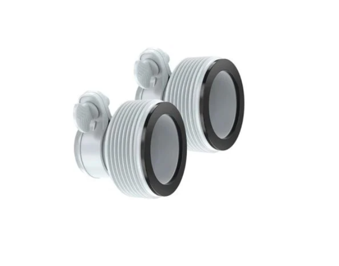 Набір адаптерів-перехідників з хомутами для адаптації до іншого стандарту 2 шт. Сірий (132-9-10722) Набір адаптерів-перехідників з хомутами для адаптації до іншого стандарту 2 шт. Сірий (132-9-10722)