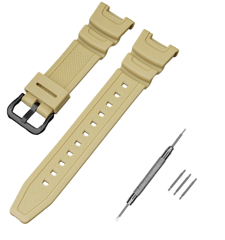 Ремінець для Casio SGW-100 Beige BK (3975)