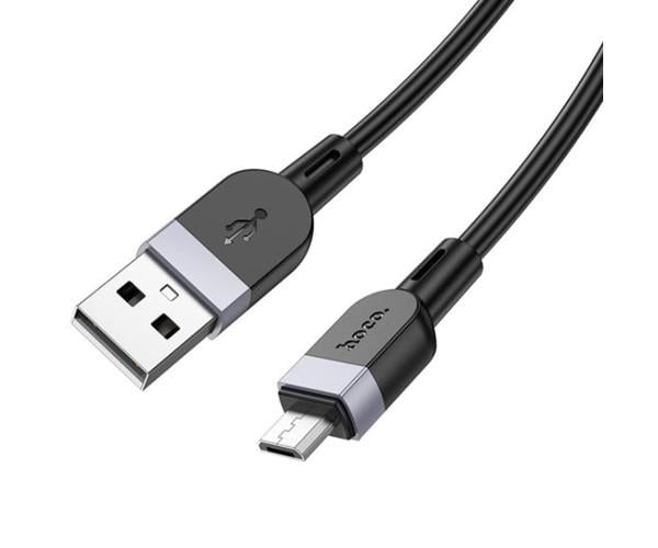 Кабель Hoco X109 Silicone USB to MicroUSB 2,4A Black