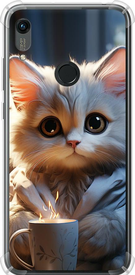 Чехол на Huawei Honor 8A White cat (5646sp-1635-42517) Чехол на Huawei Honor 8A White cat (5646sp-1635-42517)