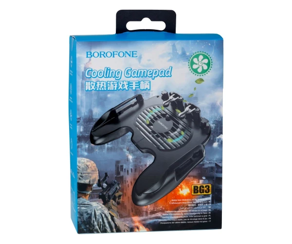 Геймпад Borofone BG3 Warrior Cooling Gamepad Black - фото 3