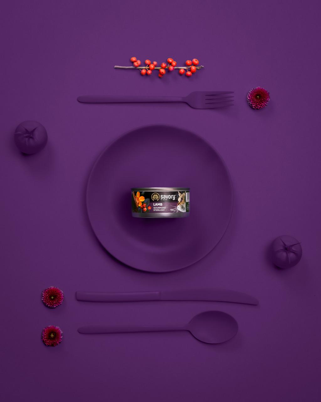 Вологий корм для стерилізованих котів Savory з ягням 100 г (30716) - фото 4 Вологий корм для стерилізованих котів Savory з ягням 100 г (30716) - фото 4