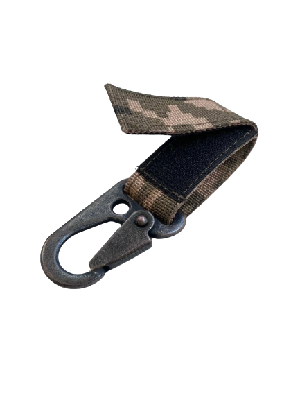 Карабин с петлей Molle металл Пиксель