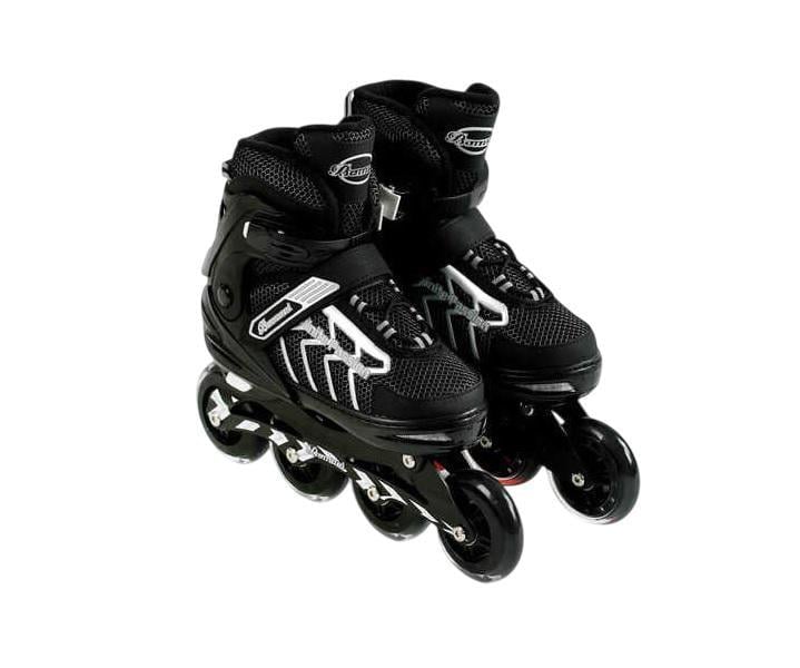 Ролики Best Roller колеса PU алюминиевая рама подшипник ABEC-7 XL d 9 см 27-29 см р. 42-44 Black/Gray (166584)