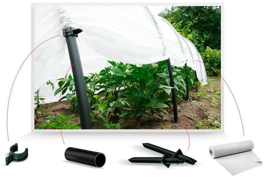 Теплица из агроволокна MAKSIAGRO 4м 50/м2 - фото 2 Теплица из агроволокна MAKSIAGRO 4м 50/м2 - фото 2