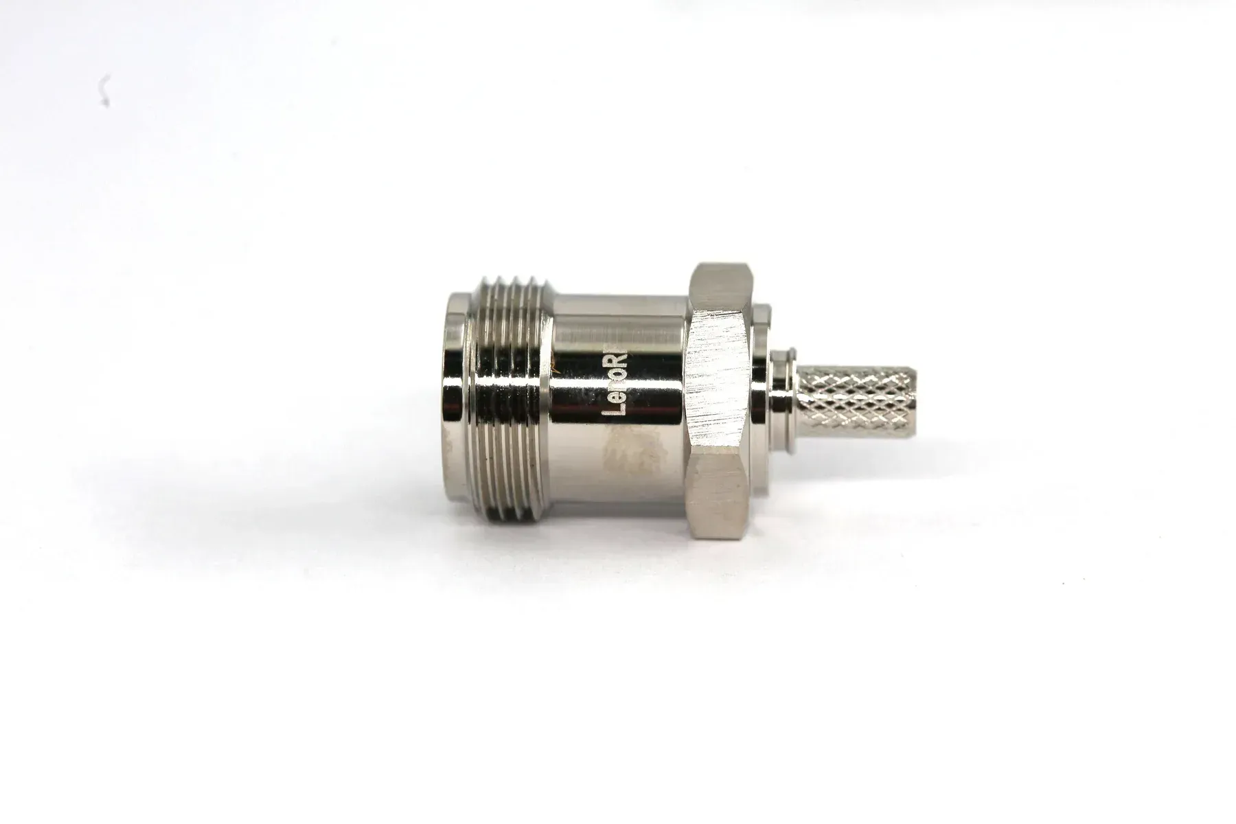 Разъем N-female гнездо под кабель LMR-240/RG-8X обжимной Silver (3.04.0256)