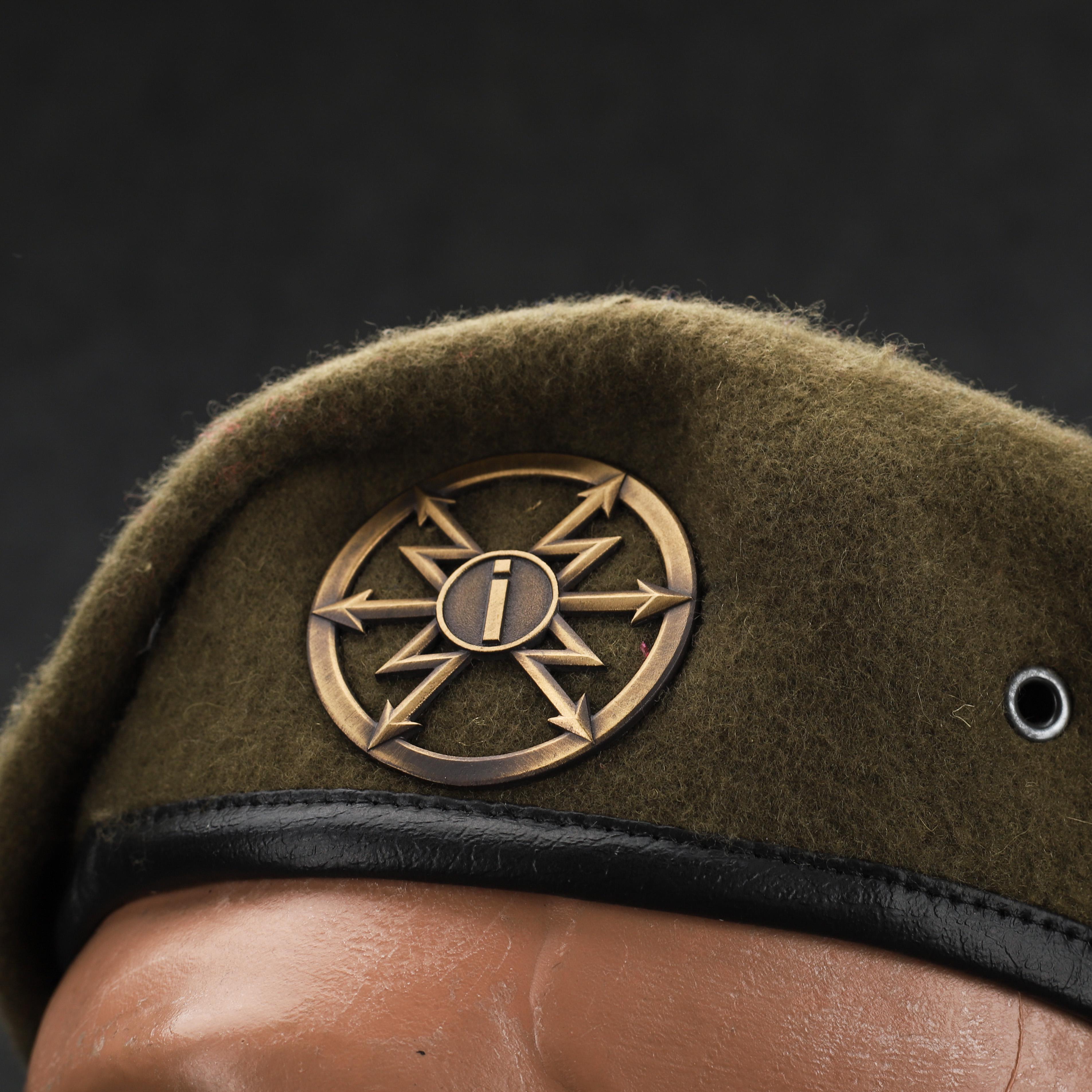 Берет капля FCT Design в сборе с кокардой и отбит Радиотехнических войск и связи р. 60 Степь - фото 2