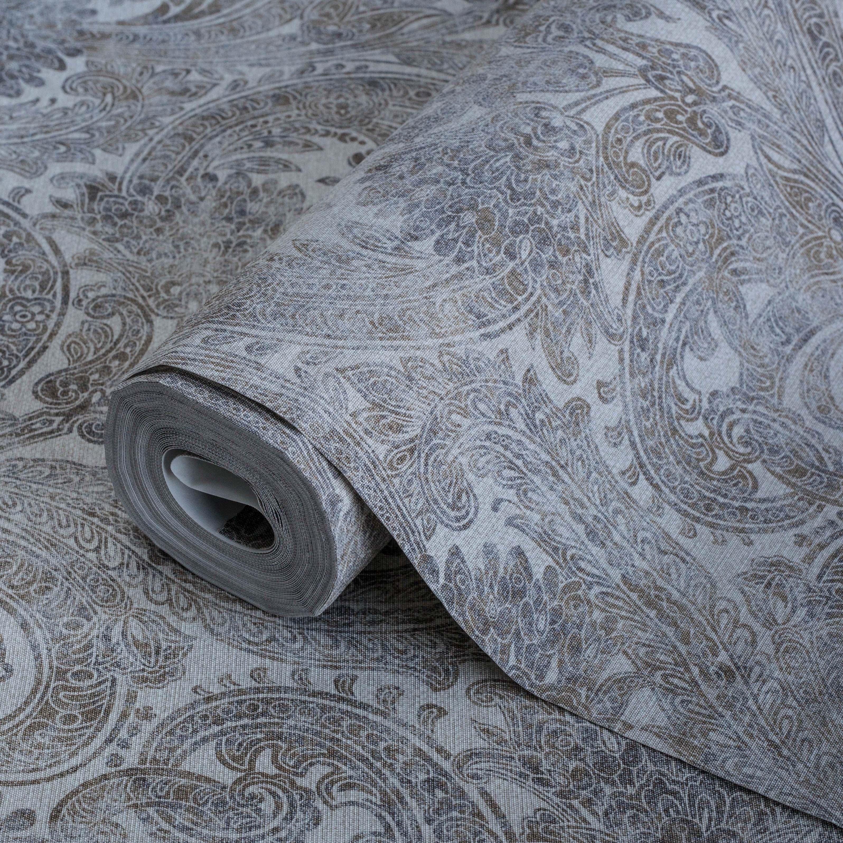 Обои виниловые AdaWall Indigo Нежные классические пейсли на флизелиновой основе (4710-4)