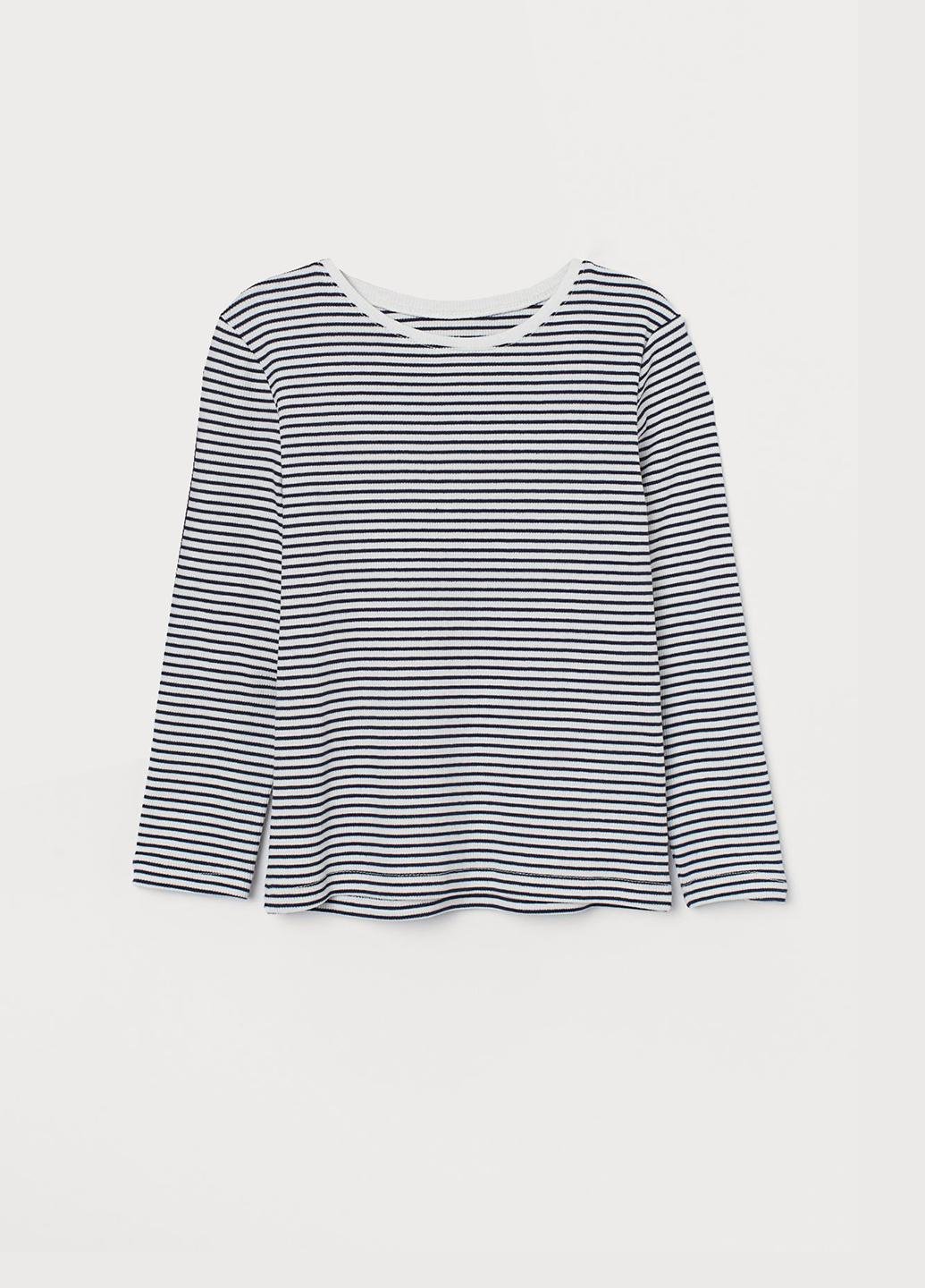 Лонгслив H&M 110-116 см Белый (8167541b39)