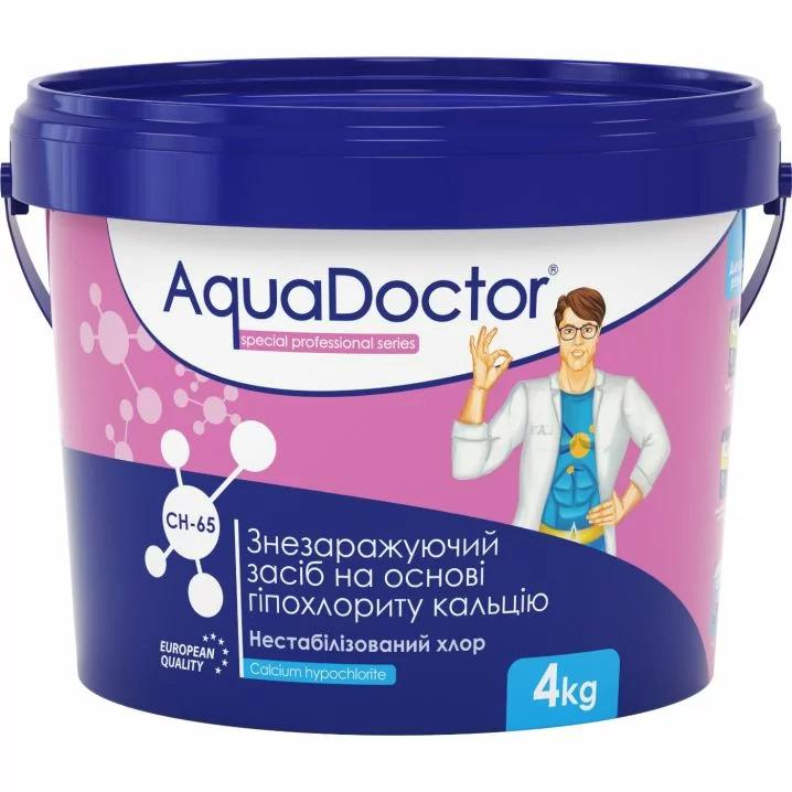 Дезинфектант на основе гипохлорита кальция Aquadoctor CH-65 4 кг - фото 1