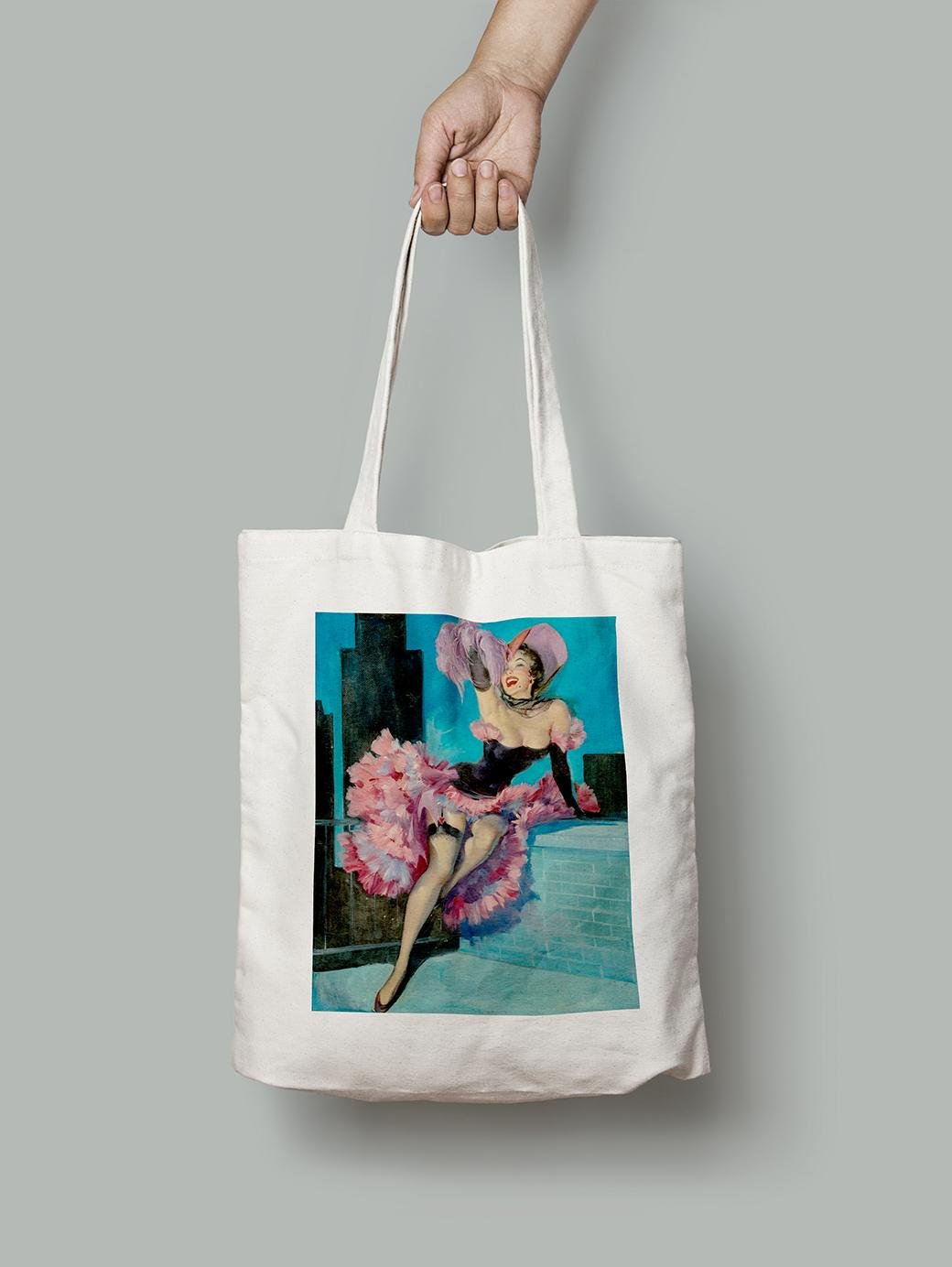 Эко-сумка Оборки и перья. Джойс Баллантайн шопер (pin_up010249_Bag) Эко-сумка Оборки и перья. Джойс Баллантайн шопер (pin_up010249_Bag)