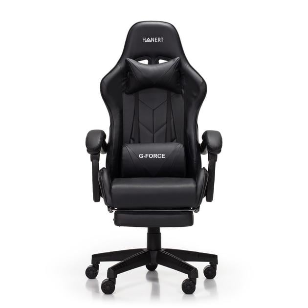 Крісло геймерське з підставкою для ніг Hanert G-Force Black - фото 2 Крісло геймерське з підставкою для ніг Hanert G-Force Black - фото 2