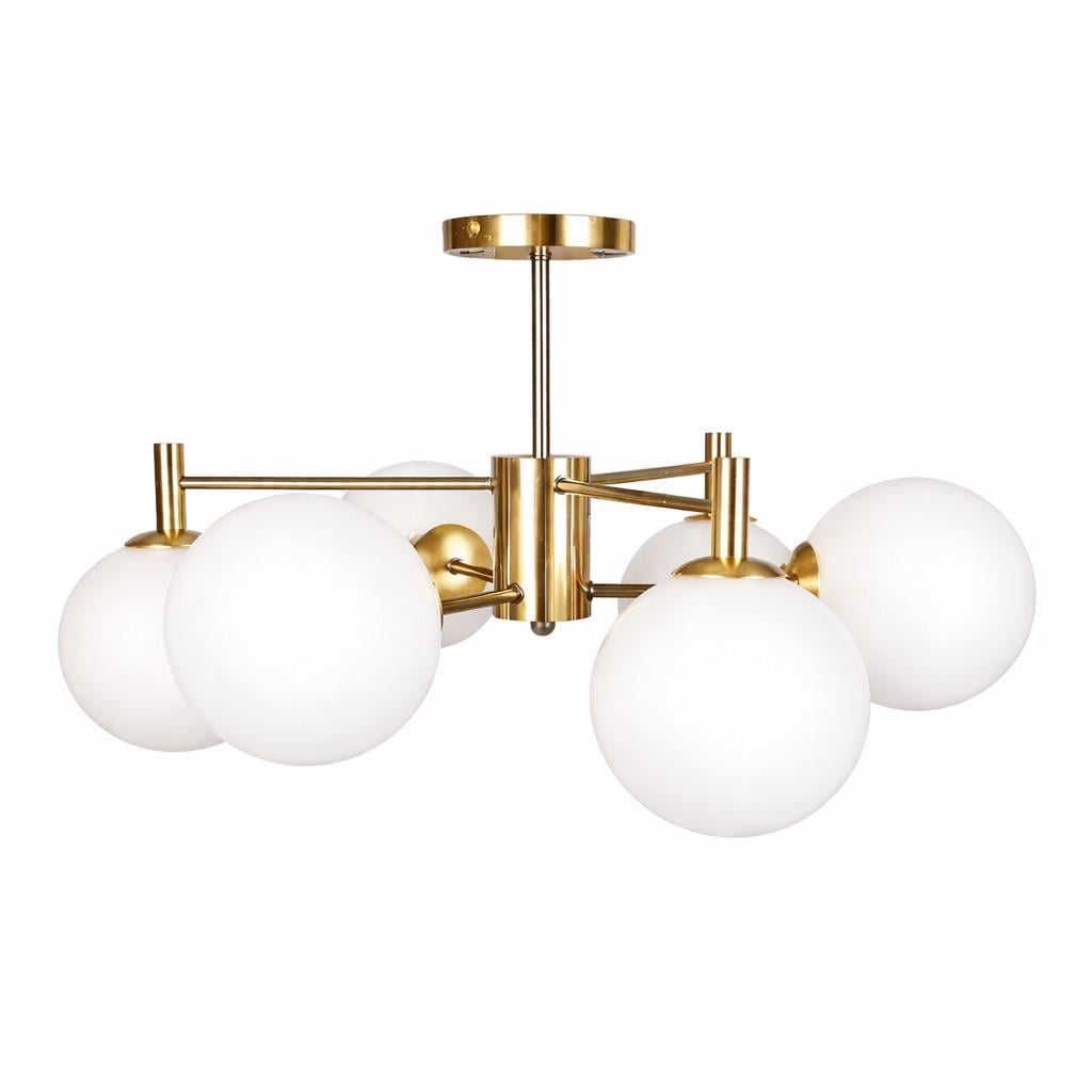 Люстра стельова Прометей P9-2949/6 Copp White ball (32695477)