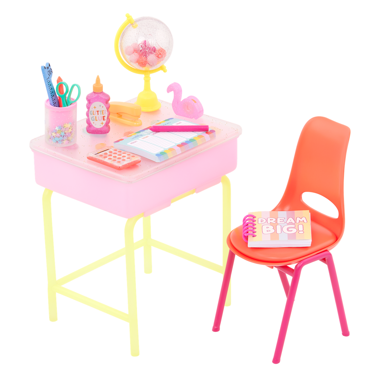 Набор с куклой Glitter Girls Alessa School Desk Playset Posable Desk Chair School 14" (2453896231) - фото 7