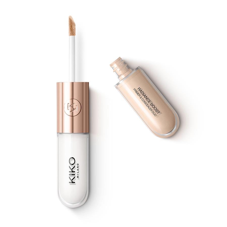 Праймер и консилер для усиления сияния Kiko Milano Radiance Boost Primer&Concealer Duo №02 7 мл Светлый беж