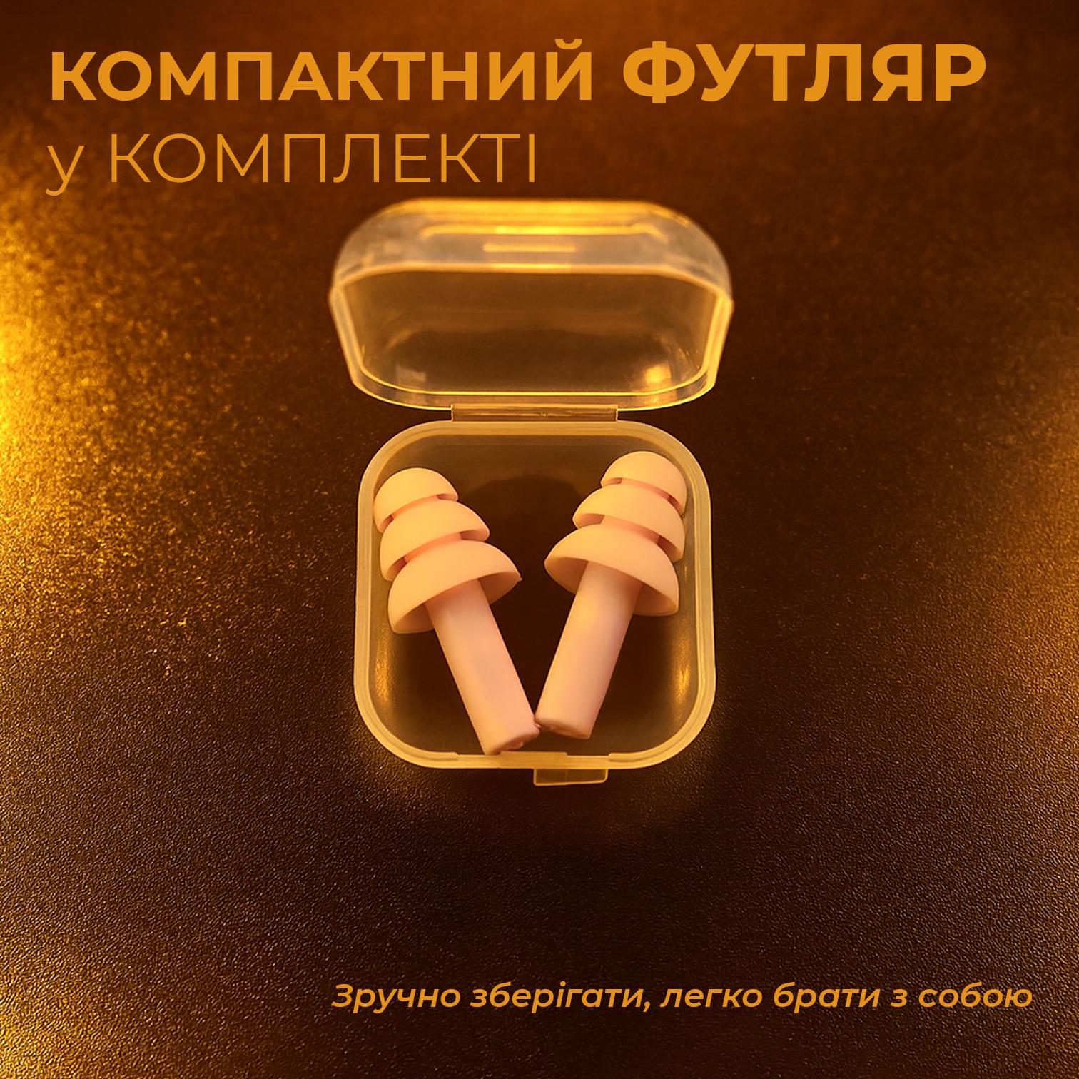 Беруши для сна плавания Univerza Елка силиконовые шумоподавляющие анатомические в футляре Розовый - фото 11 Беруши для сна плавания Univerza Елка силиконовые шумоподавляющие анатомические в футляре Розовый - фото 11