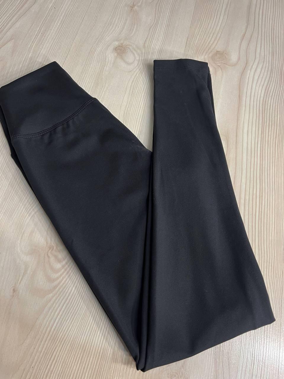 Лосини жіночі LADY HUREM 2512 дайвінг ойшо висока талія широкий пояс S Чорний (3711) - фото 7