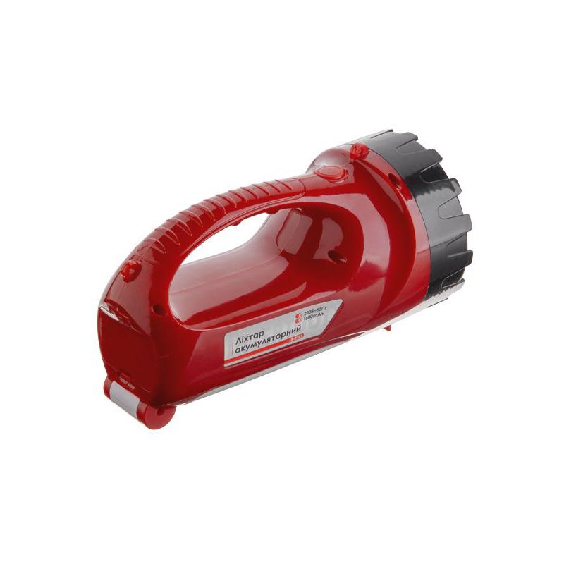 Ліхтар акумуляторний INTERTOOL LB-0101 ручний переносний 1 LED 5 W та бічна лампа на 15 SMD Black/Red - фото 3 Ліхтар акумуляторний INTERTOOL LB-0101 ручний переносний 1 LED 5 W та бічна лампа на 15 SMD Black/Red - фото 3