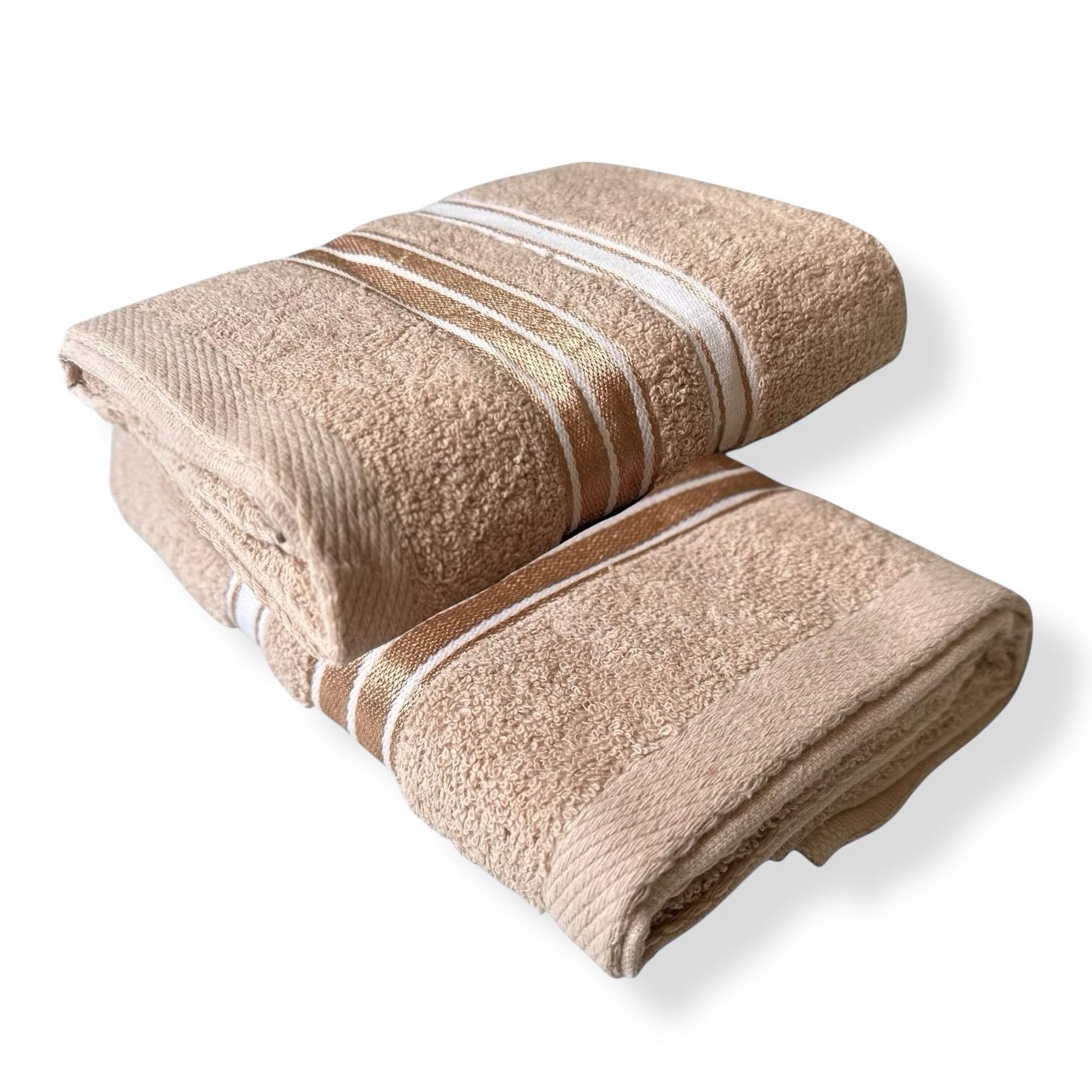 Рушник махровий Koloco 50x100 см Бежевий (550-92-1) - фото 3