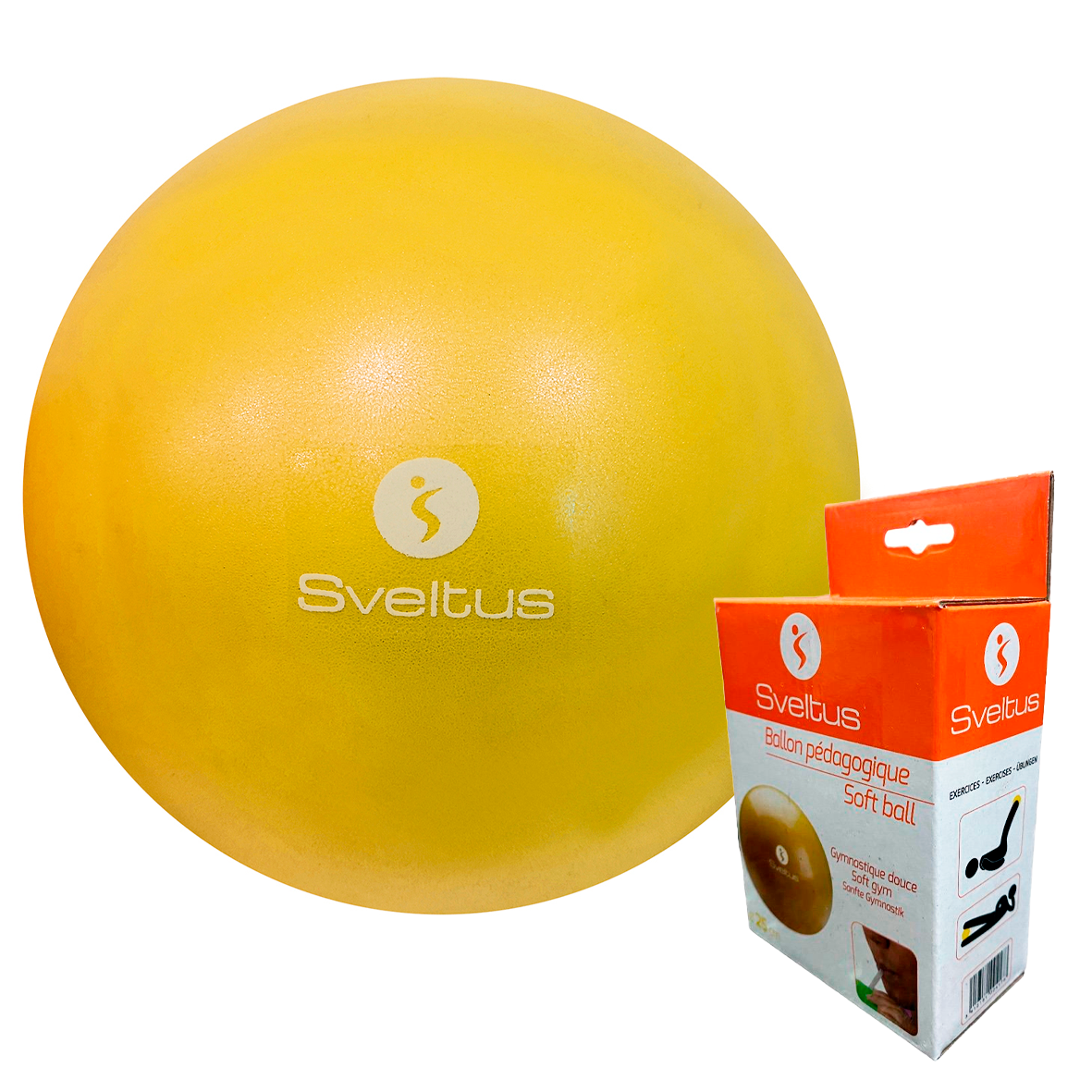 Мяч для пилатеса Sveltus Soft Ball 24 см Желтый (SLTS-0417)