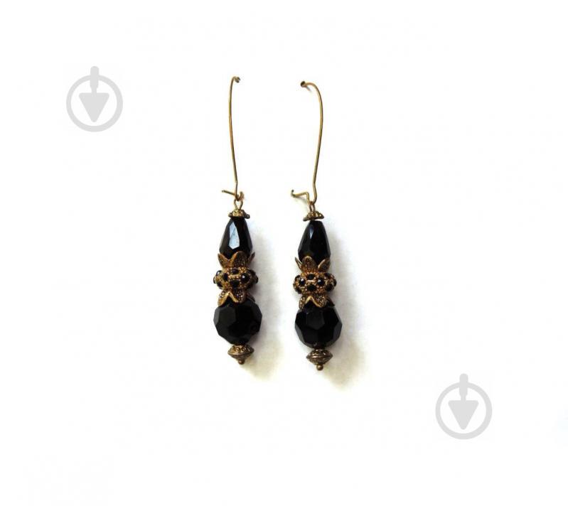 Серьги Inna Kalinina N14 Черный Хрусталь (956014)