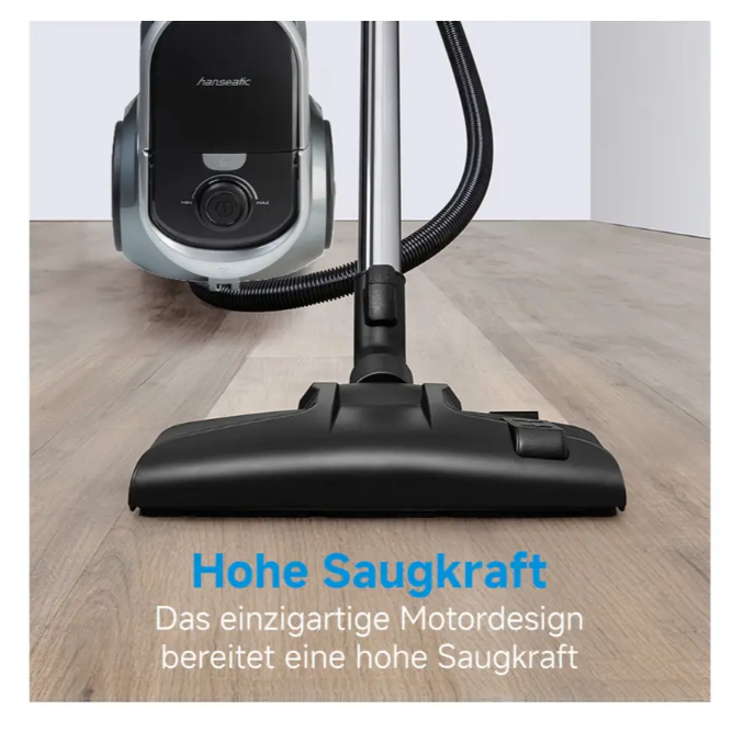 Пылесос контейнерный Hanseatic V18C01A-80 безмешковый для сухой уборки дома 800 Вт (V18C01A-80) - фото 10