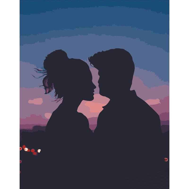 Картина по номерам Strateg Премиум Тени любви 40х50 см (DY321)