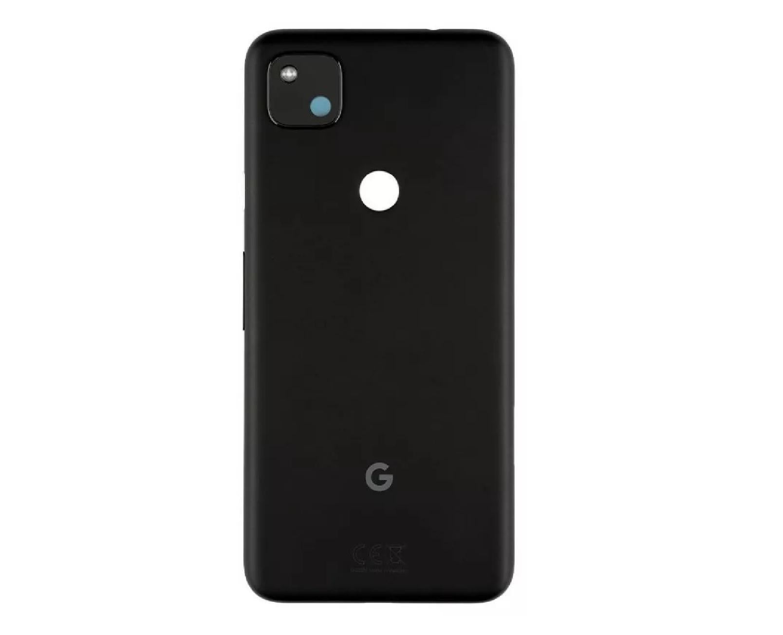 Крышка задняя Google Pixel 4A Servise со стеклом для камеры Black (23136648)