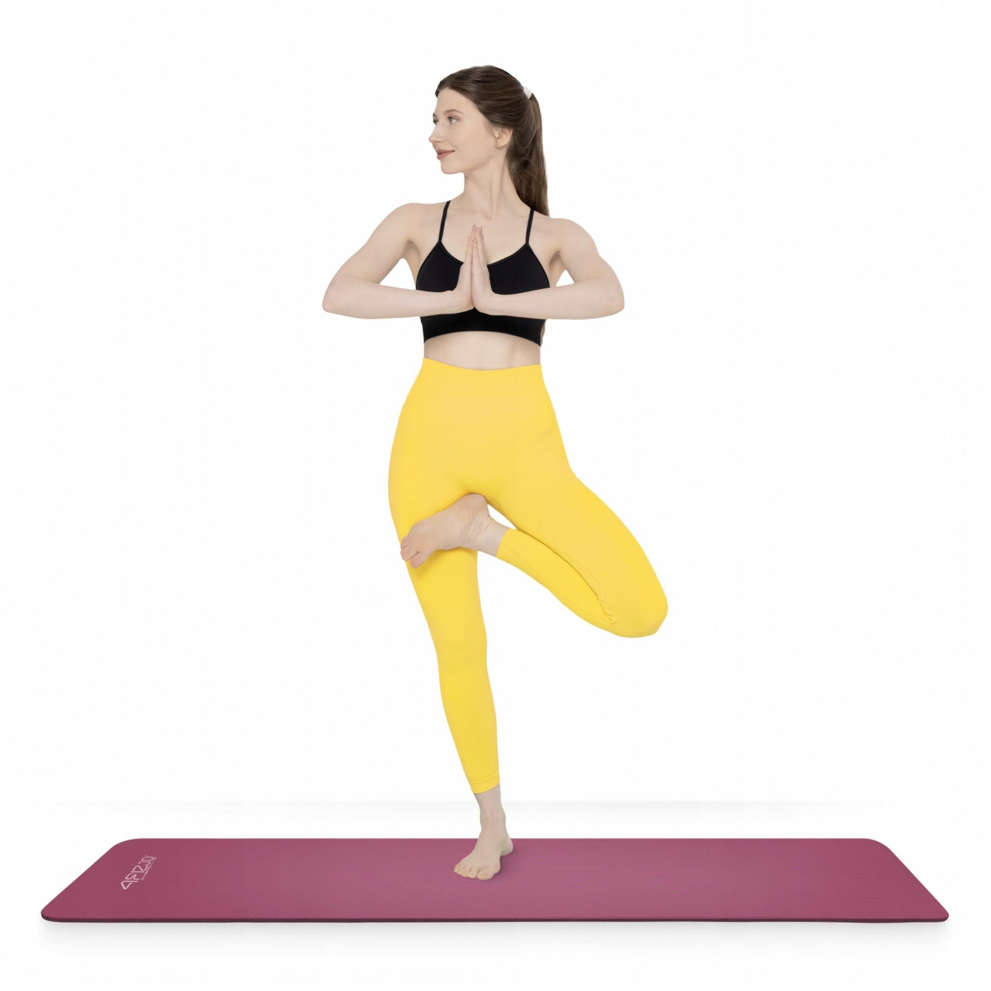 Коврик спортивный 4fizjo NBR 180x60x1,5 см Burgundy (P-5905973406710) - фото 2