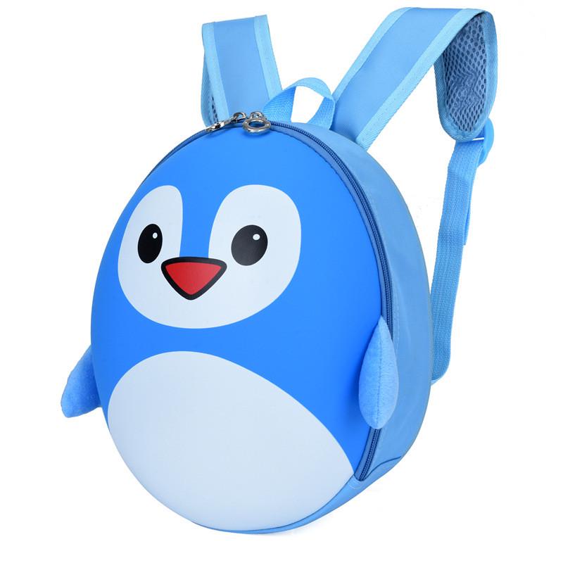 Рюкзак детский 2-6 лет Baby Bag Пингвин Голубой (IBD003L)