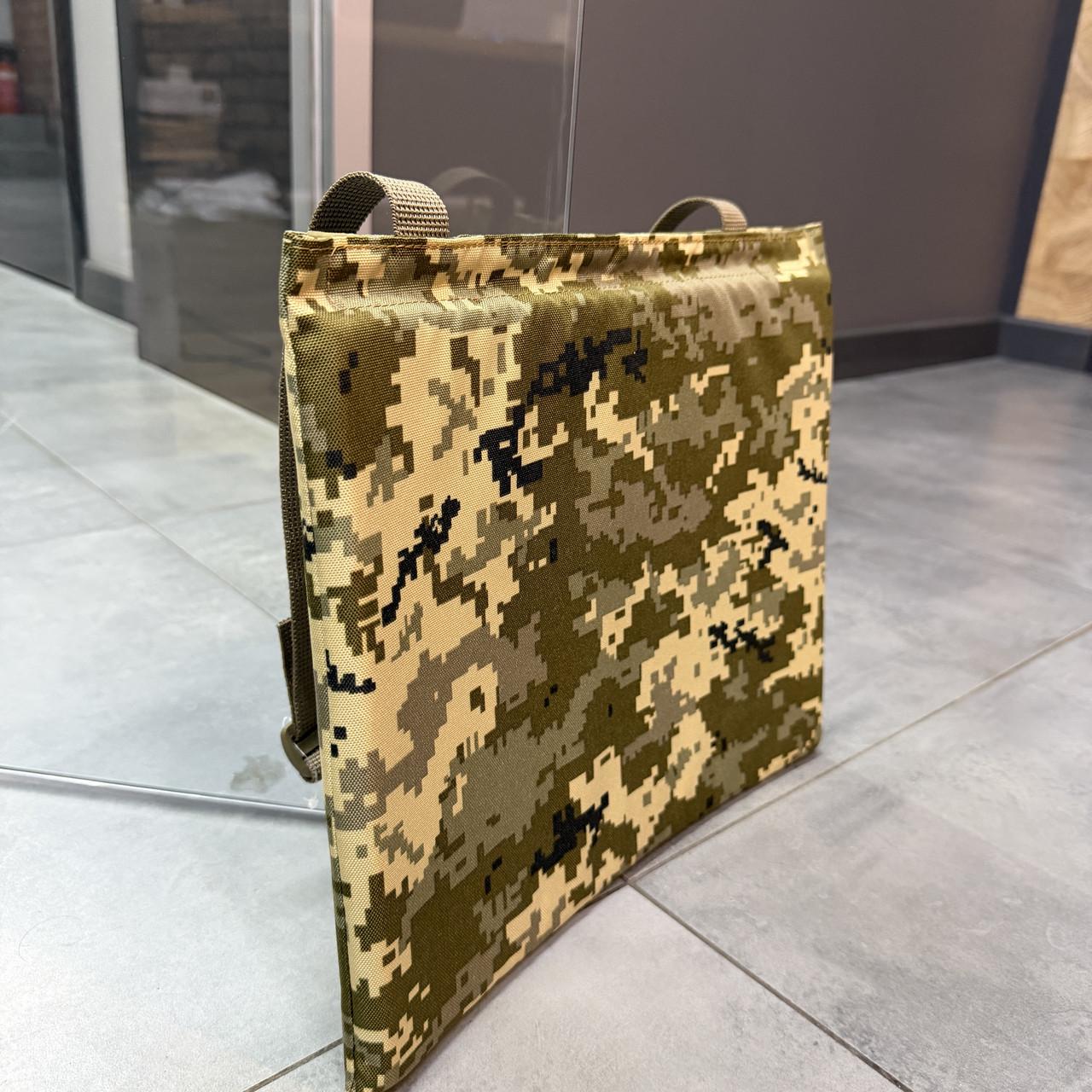 Каремат одинарный с мягким баллистическим пакетом I класса WinTac Cordura 1000D 350х300х20 мм Пиксель (247422-244579) - фото 4