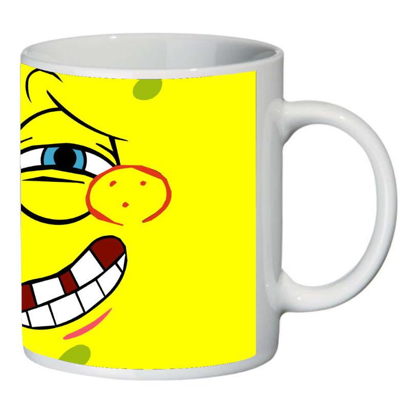 Кружка с принтом SuperCup Губка Боб квадратные штаны (SC-SB-007)