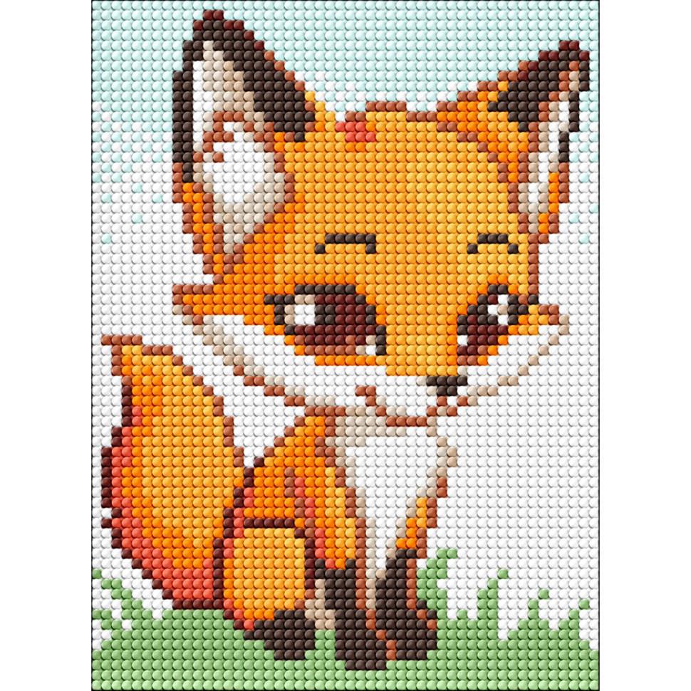 Алмазна мозаїка для дітей Ideyka Маленька рижуля AMM1026 без підрамника 15х20 см (RLT48685)