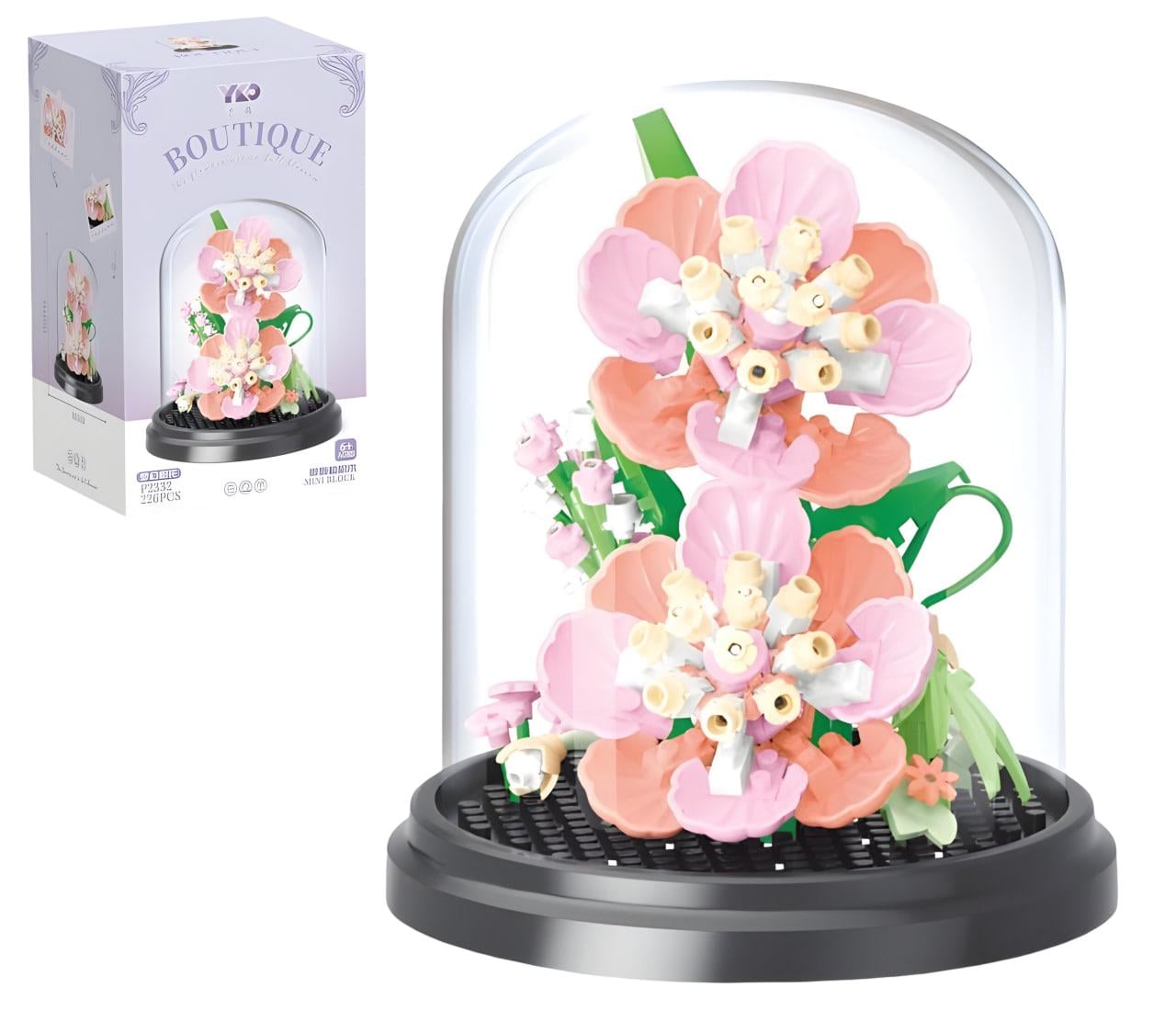 Конструктор 3D Лотосы под колбой 226 дет. (2332-P)