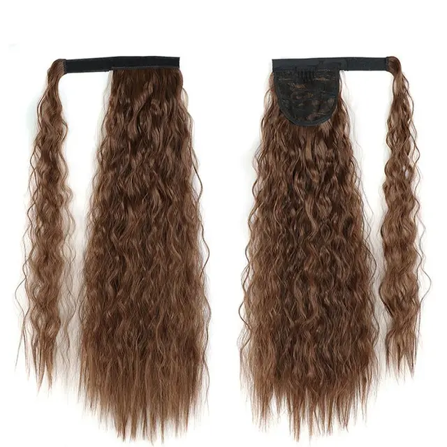 Хвост шиньон накладной волнистый на лентах с гребешком Коричневый (14505170) Хвост шиньон накладной волнистый на лентах с гребешком Коричневый (14505170)