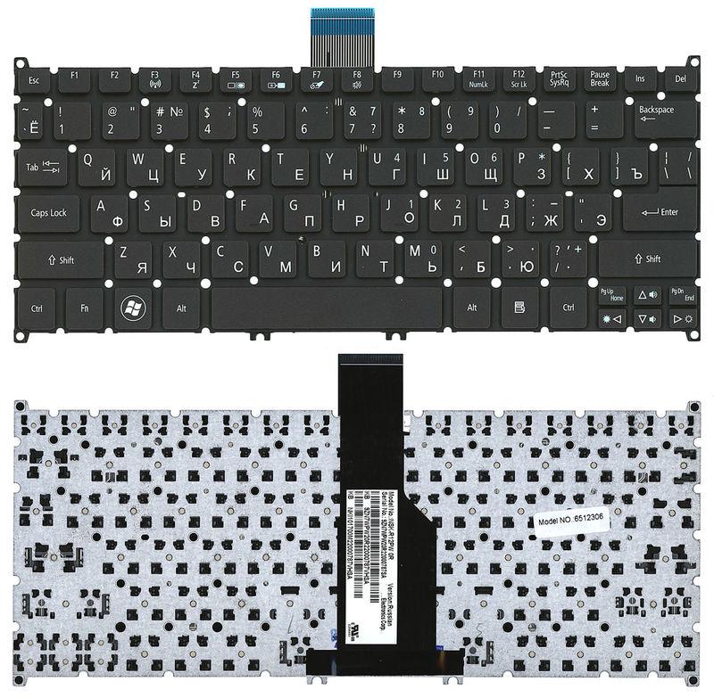Клавиатура для ноутбука Acer Aspire S3/Aspire One 725 756 AO725 AO756 Black