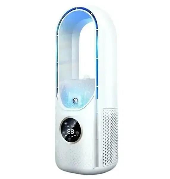 Вентилятор портативный беспроводной Smart 10042 6 скоростей дисплей White (73964270) Вентилятор портативный беспроводной Smart 10042 6 скоростей дисплей White (73964270)