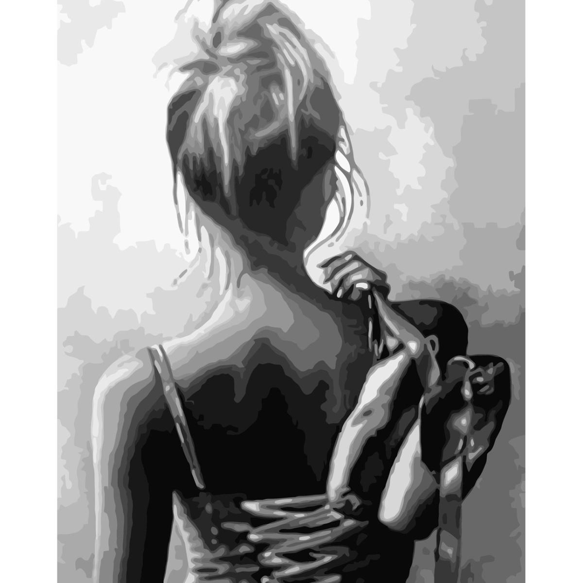 Картина по номерам Strateg Премиум Юная балерина 30x40 см (SS-6516)