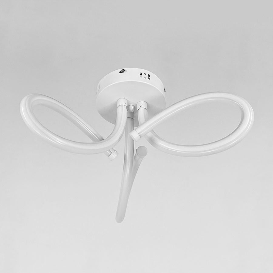 Люстра потолочная LED с тремя световыми завитками Белый (9976/3)