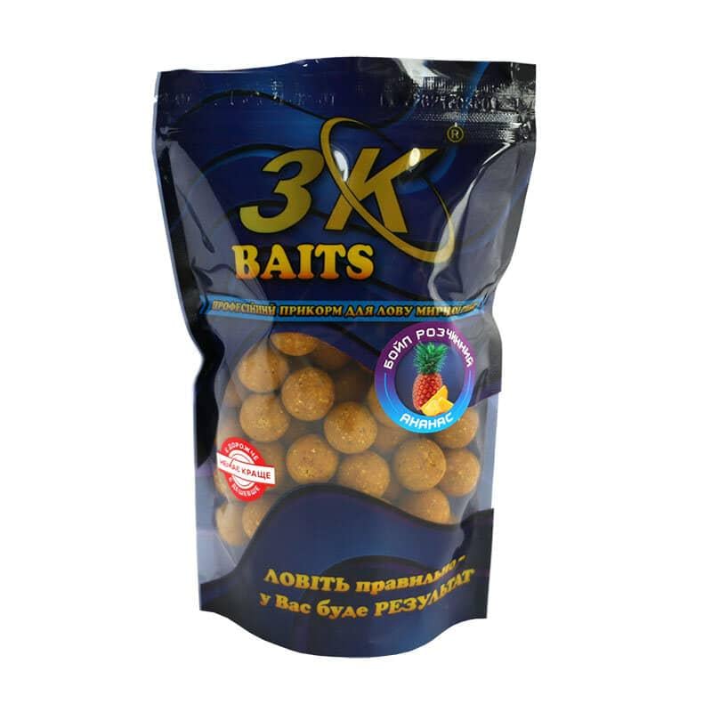 Бойл растворимый 3KBaits Ананас 20 мм 400 г (3KB1262)