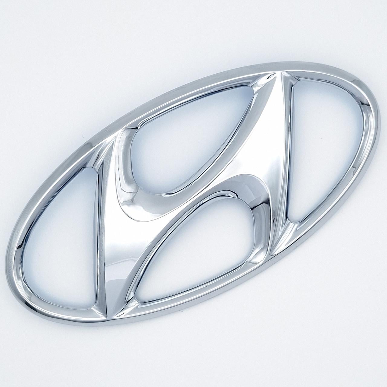 Эмблема Hyundai 145х72 мм Хром (1947716037)
