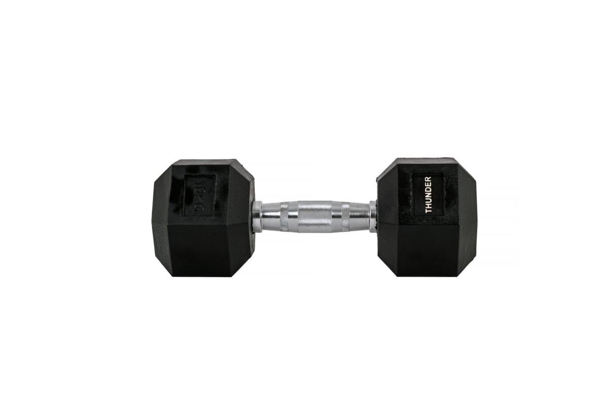 Гантель шестигранный Thunder 10 кг (HEXAGONAL-DUMBBELLS-10KG)