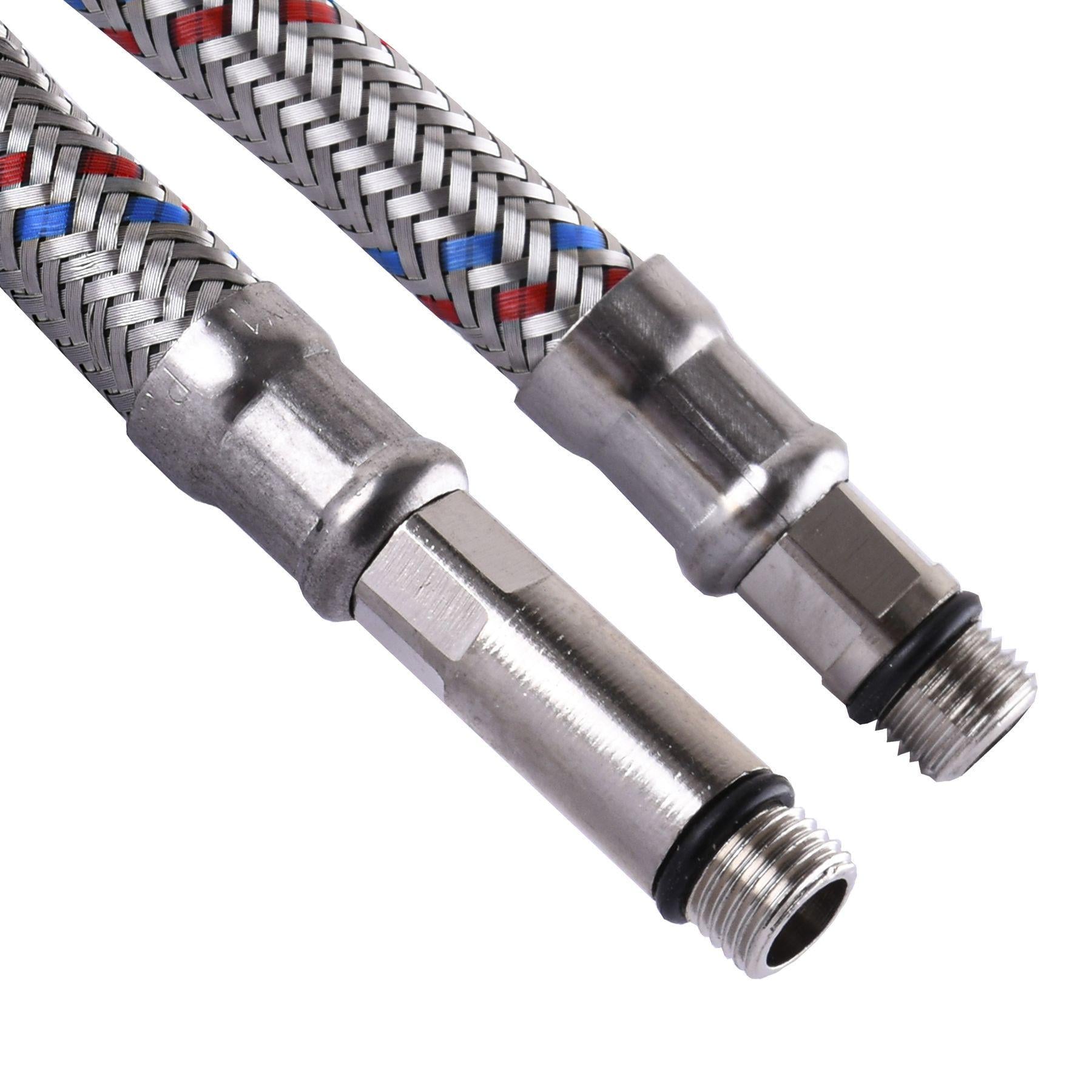 Шланг нержавеющая сталь Eco Fix М10х1/2” 0,7 м пара EPDM (000016841) Шланг нержавеющая сталь Eco Fix М10х1/2” 0,7 м пара EPDM (000016841)