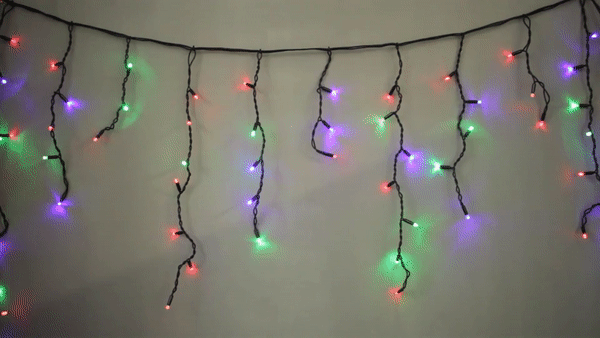 Гирлянда уличная Бахрома Icicle Flash 3 м 105 LED Мульти