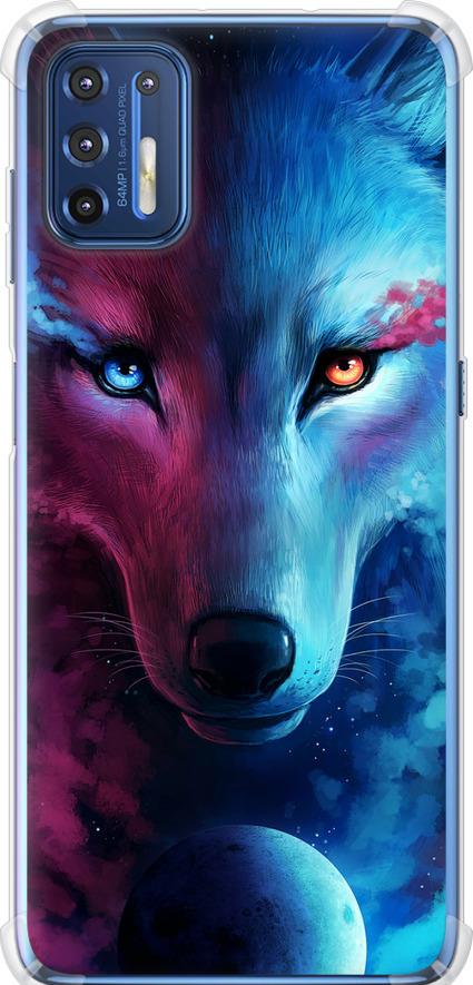 Чехол на Motorola G9 Plus Арт-волк (3999sp-2104-42517) Чехол на Motorola G9 Plus Арт-волк (3999sp-2104-42517)