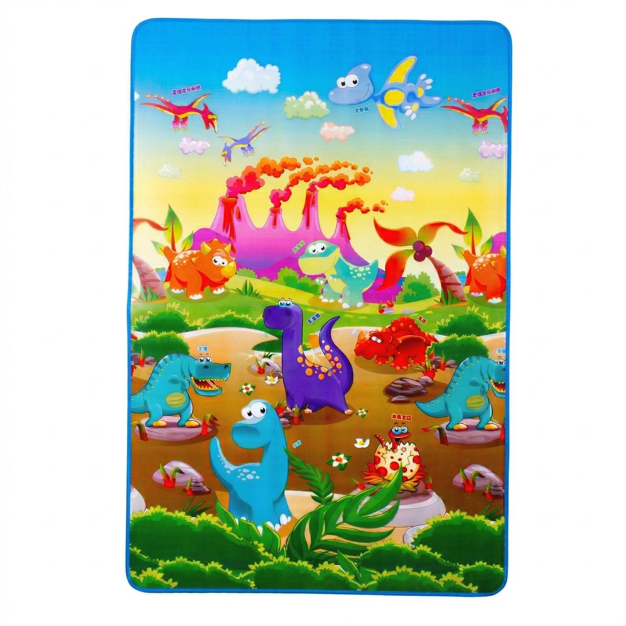 Коврик игровой мультифункциональный Lindo Дино двухсторонний 120x180 см (000006890)