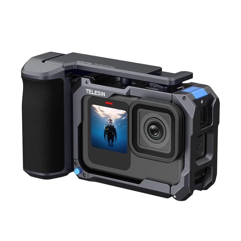 Рамка-держатель Telesin S6-FMS-26-TGP для GoPro13-9 для съемки с рук алюминиевая StreetGrip