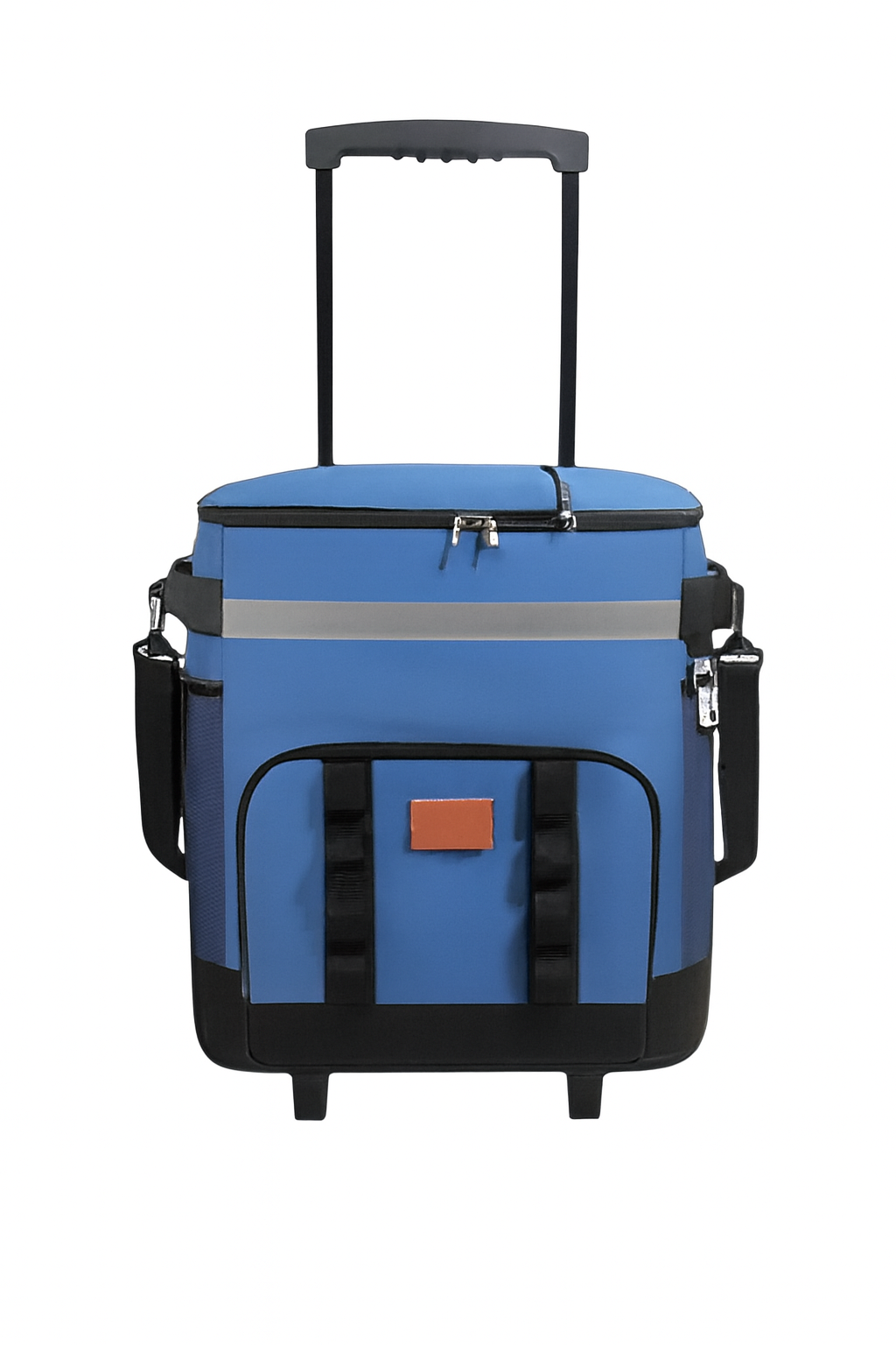 Сумка-холодильник на колесах R40954 водонепроницаемая с ручкой 28х33х34 см Голубой (32534518)